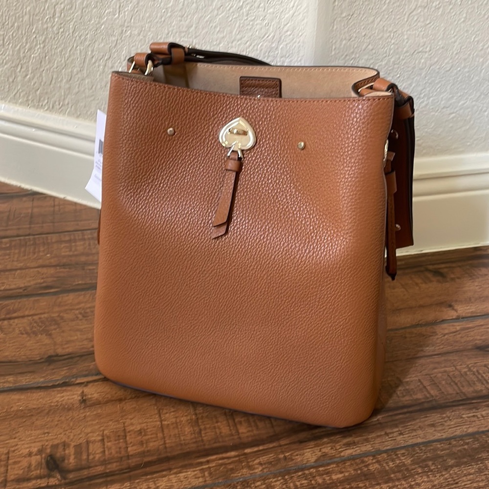 Kate Spade brown large bucket purse